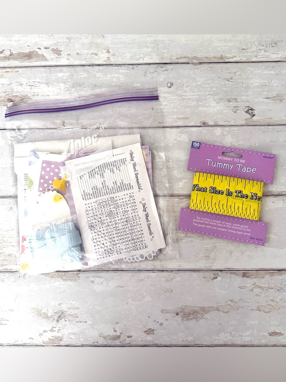 Baby Shower Games Pack Mommy To Be Tummy Tape NEW! Party Pack of Games
